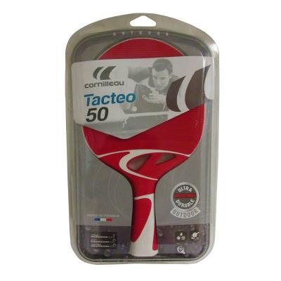 Raquette Ping Pong Tacteo T50 Rouge Cornilleau