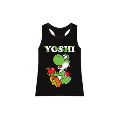 NINTENDO - T-Shirt Noir Yoshi Haut (S)