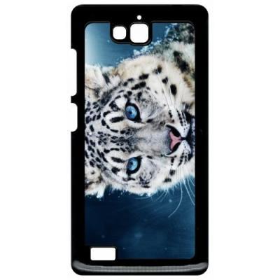 Coque huawei honor 3c et 3c 4g tigre blanc yeux bleus