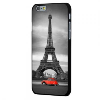 Coque noire iPhone 6 impression Paris en 2 CV