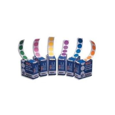 Agipa - Disques Adhesifs 15Mm Rouge - Boite De 150