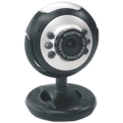 Dynamode Webcam USB Plug and Play avec micro 2 mpx 6 LED