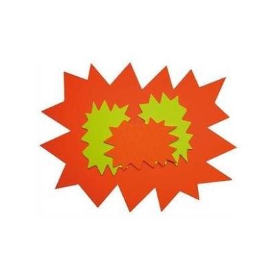 Agipa 114910 paquet de 10 cartons fluo effaçable à sec jaune orange