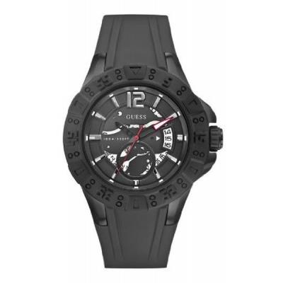 Montre Guess Montre W0034G3 - Montre Analogique Dateur Noire Homme