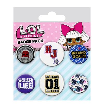 Lot de badges mixtes L.O.L. Surprise Mix