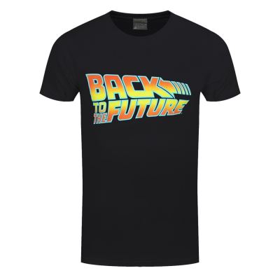 Back To The Future T-Shirt Logo Homme Noir - Taille XL