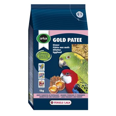 Alimentation gold pâtée orlux versele laga pour grandes perruches et perroquets sachet 250 g (fin de dluo)