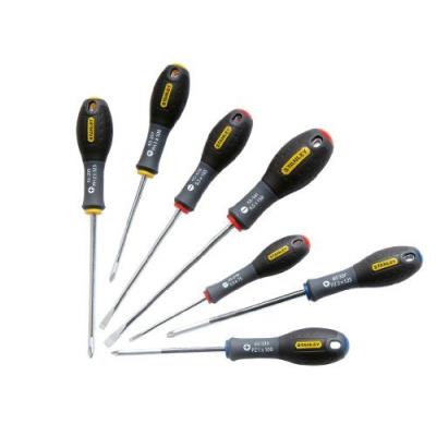 Stanley 065438 Fatmax Jeu De Tournevis Parallèle/Évasé/Cruciforme/Pozidriv 7 Pièces (Import Grande Bretagne)