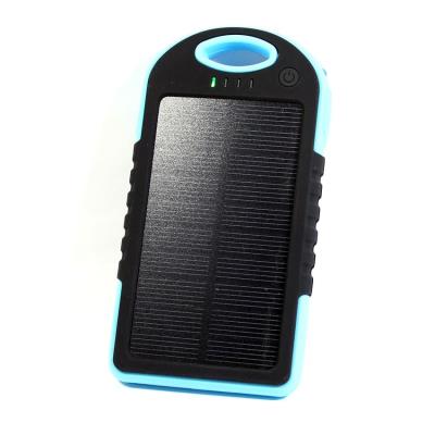 Chargeur Solaire Waterproof 5000 mAh Bleu