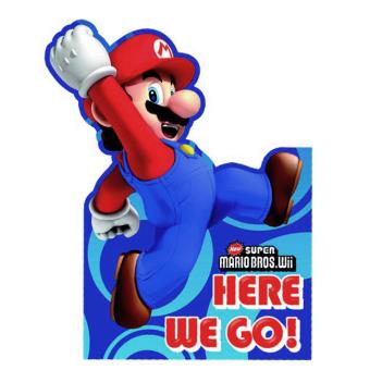 6 Invitations Anniversaire Super Mario Bros - Article et