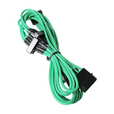 Bitfenix - Alchemy Green - Cordon d'alimentation gainé - Molex vers 4x SATA - 20 cm (coloris vert)