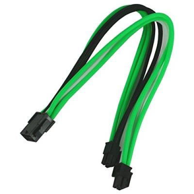 Nanoxia 8-pin eps extension, single sleeve interne 0.3m eps (8-pin) eps (4+4-pin) noir, vert, blanc (nx8pv3egws)