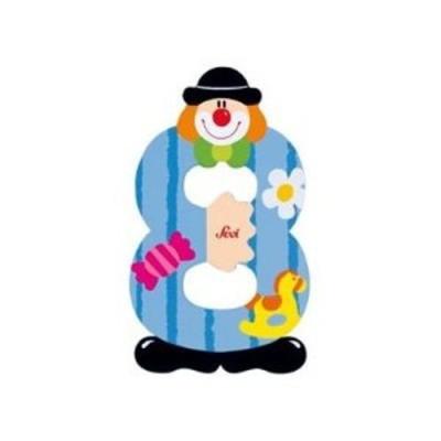 TRUDI SEVI - 182218 - JOUET DE PREMIER AGE - NUMÉRO CLOWN 8