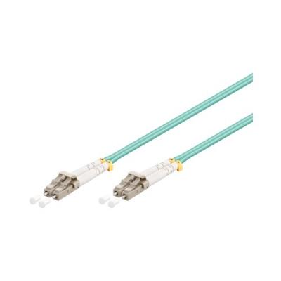 Goobay om3 câble patch à fibre optique duplex lc lc aqua 10 m