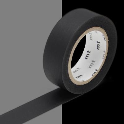Masking Tape MT - 15 mm - Uni noir mat - Masking Tape (MT)