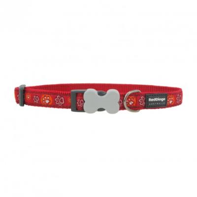 Meilleurs prix pour Red dingo - collier design pour chien - empreintes rouges - s