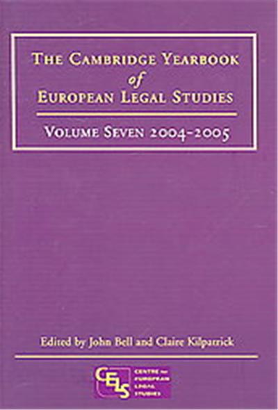 The Cambridge Yearbook of European Legal Studies, Cambridge Yearbook Of European Legal Studies