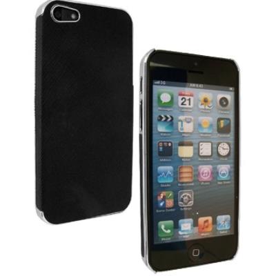 Coque Nzup aspect cuir Noire pour iPhone 5