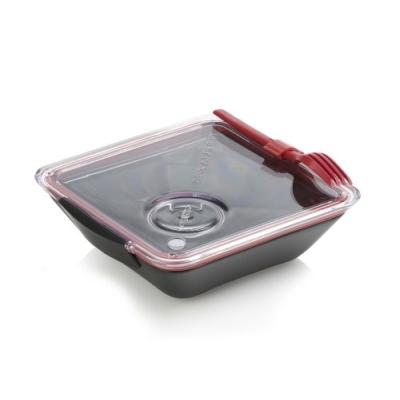 BLACK BLUM - BOX APPETIT NOIR/ROUGE - BOÎTE DÉJEUNER - BOITE REPAS, LUNCH BOX