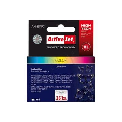 ACTIVEJET Cartouche  AH-E38 Refill pour HP CB338E No.351 color 21ml