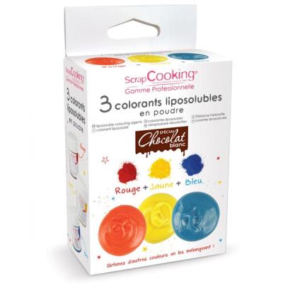 3 colorants liposolubles en poudre