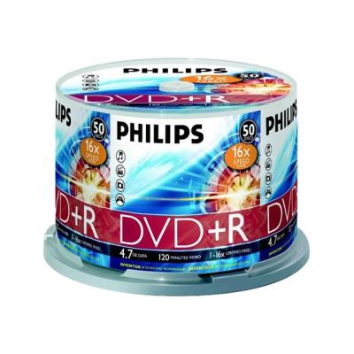 Philips DR4S6B50F - DVD+R x 50 - 4.7 GB - opslagmedia