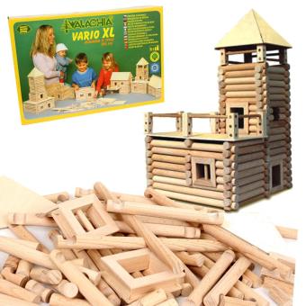 jeu de construction chalet en bois