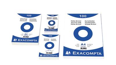 Bristol Exacompta 210x297mm 205g Uni - Etui de 100 fiches - Azur