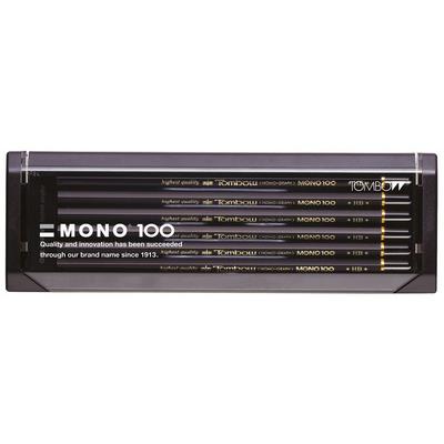 Tombow lot de 12 crayons de papier mono 100 assortiment de couleurs mono -100-as