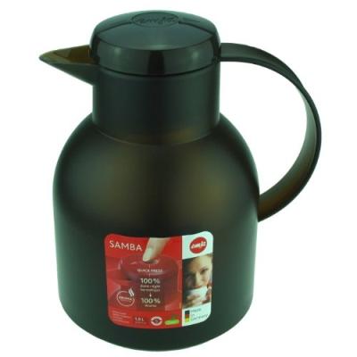 Emsa Marron 509820 Samba Pichet Isotherme Quick Press Foncé 1,0 L