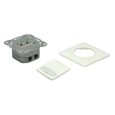 Value boîtier 2x c6a, stp vert., blanc