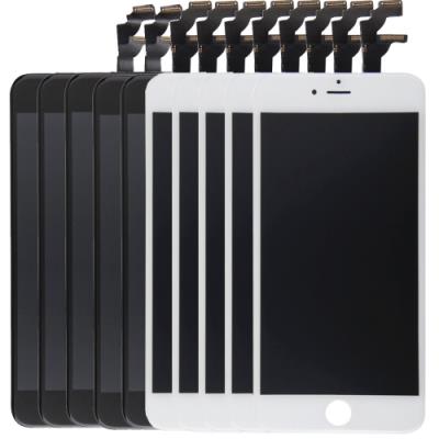 Iphone 6 Plus / Ecrans Remplacement Complet ( Vitre + Tactile + LCD ) 5 Noir + 5 Blanc