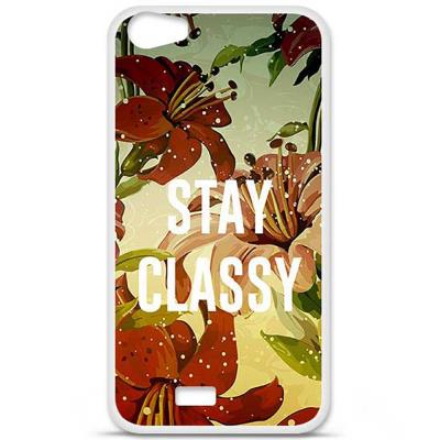 Coque en silicone imprimée compatible Wiko Lenny 2 Stay classy