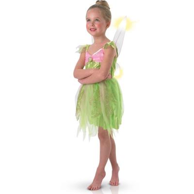 Déguisement 5/6 ans disney fairies : panoplie lumineuse fée clochette : taille m rubie's