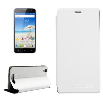 OCUBE CUBOT Manito Housse Etui Cuir PU Blanc Texture Litchi