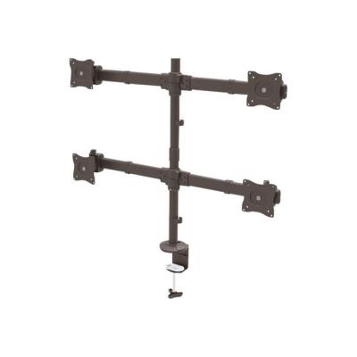 StarTech.com Support de bureau pour 4 écrans à fixation VESA jusqu'à 27 et 8 kg - Bras d'écran articulé en acier robuste - bras réglable