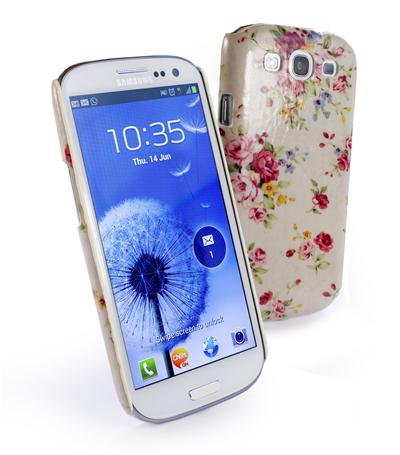 Tuff-Luv Etui Tuff-Shell pour Samsung Galaxy S3 - Beige (Jardin Secret)