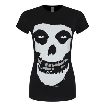 The Misfits T-Shirt Misfits Silver Foil Femme NoirL