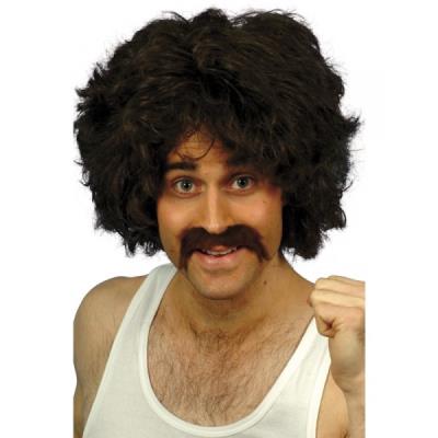 Ensemble de perruque et moustache rétro pour homme