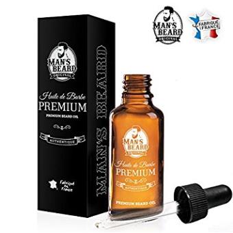 Huile à Barbe Parfumée - Senteur Oud - Marque Man's Beard - Neuf - Fabriqué En France