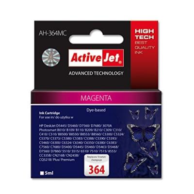 Tin activejet ah-364mc refill f. hp 364 cb319 magenta 5ml expacjahp0198
