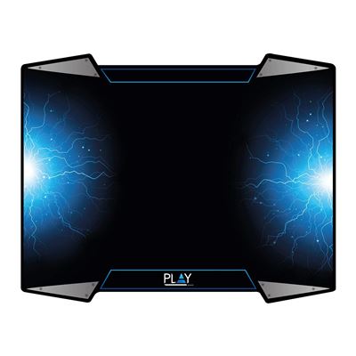 Ewent PL3340 Noir, Bleu, Argent Tapis de Souris - Tapis de Souris (Noir, Bleu, Argent, Image, Caoutchouc, 400 mm, 320 mm, 4 mm)