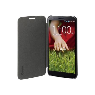 Muvit Easy Folio MUEAF0031 - Beschermende bedekking voor mobiele telefoon - zwart - voor LG G2 D800