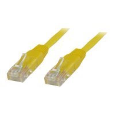 MicroConnect kruiskabel - 50 cm - geel