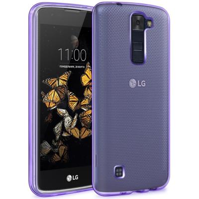 LG K8 Etui Housse Coque de protection Ultra Fine Silicone TPU Gel Pour LG K8 (Jelly - Violet)