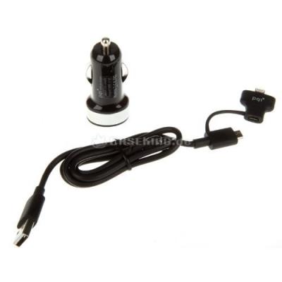 Pqi icharger du plug for car, silber, 0,90m, 2,1a 6pcm-008r0002a