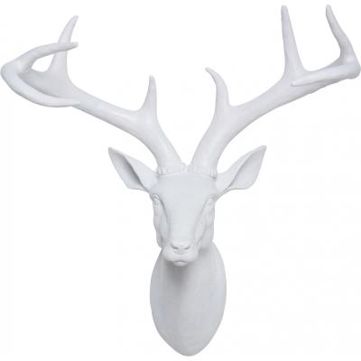 KARE DESIGN - Tête Antler Deer white - 45 cm x 20 cm x 40 cm
