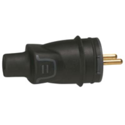 Legrand Noir - Fiche 2P+T - 16 A