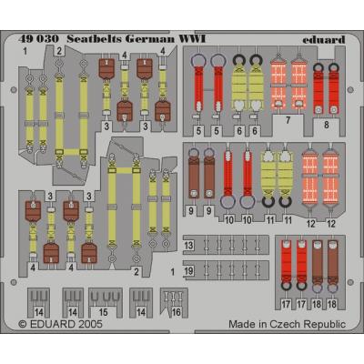 MAQUETTE SEATBELTS GERMAN WWI 1/48 EDUARD 49030