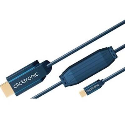 Clicktronic 70744 câble 3 m bleu